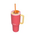 Kubek termiczny z teleskopową słomką Kambukka Rio Tumbler 950ml Pink Papaya - 2348545