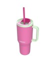 Kubek termiczny z teleskopową słomką Kambukka Rio Tumbler 950ml Bubblegum Mint - 2348584