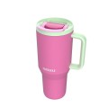 Kubek termiczny z teleskopową słomką Kambukka Rio Tumbler 950ml Bubblegum Mint - 2348585