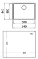 Teka Square 50.40 TG Podtynkowy montaż zlewu Prostokątny - 2337709