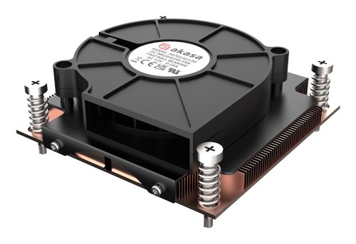 Akasa AK-CC7406BP01 system chłodzenia komputerów Procesor Chłodnica powietrza 7,5 cm Czarny, Niebieski 1 szt. - 2349332