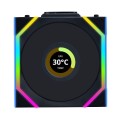 Lian Li UNI FAN SL Wireless LCD 120 Reverse Blade Obudowa komputera Wentylator 12 cm Czarny 3 szt. - 2349410