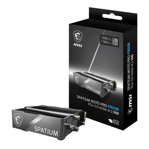 Dysk SSD MSI SPATIUM M570 PRO 2TB PCIe 5.0 NVMe M.2 2280 FROZR - 2231512