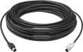 Logitech GROUP 15m Extender Cable kabel PS/2 6-p Mini-DIN Czarny - 2350078