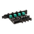 Lamptron CP436 regulator prędkości wentylatora 4 kan. Czarny, Zielony - 2350594