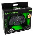 Gamepad Esperanza Vanquisher EGG110K (PC, PS3; kolor czarny, kolor zielony) (WYPRZEDAŻ) - 2350599