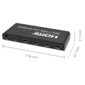 Qoltec 51799 Aktywny rozdzielacz Splitter 4 x HDMI 4K x 2K | 6Gb/s | 60Hz - 1958962