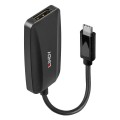 Lindy 43337 adapter kablowy 0,13 m USB Type-C DisplayPort Czarny - 1898167
