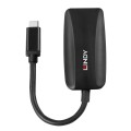 Lindy 43337 adapter kablowy 0,13 m USB Type-C DisplayPort Czarny - 2351216