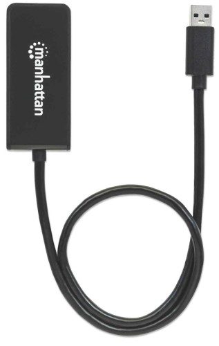 Manhattan 152259 zewnętrzna karta graficzna usb Czarny - 2312672