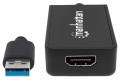 Manhattan 152259 zewnętrzna karta graficzna usb Czarny - 2351317
