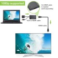 Techly IDATA HDMI-VGA3 adapter kablowy Czarny - 2351329