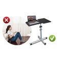 Techly ICA-TB TPM-2 stojak na laptop Podstawka na notebooka Czarny, Srebrny - 2351369