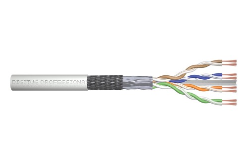 Digitus Kabel typu linka kat.6, SF/UTP, AWG 26/7, LSOH, 100m, szary, karton - 2131912