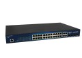ALLNET ALL-SG8428V2PM łącza sieciowe Zarządzany L2 Gigabit Ethernet (10/100/1000) Obsługa PoE Czarny - 2339878
