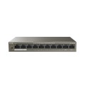 Tenda TEF1110P-8-63W łącza sieciowe Nie zarządzany Fast Ethernet (10/100) Obsługa PoE Czarny - 2351681