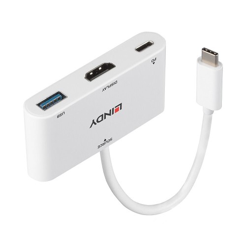 Lindy 43340 zewnętrzna karta graficzna usb 3840 x 2160 px Biały - 1889102