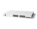 Cisco C1300-24T-4X łącza sieciowe Zarządzany L2/L3 Gigabit Ethernet (10/100/1000) Biały - 2352111
