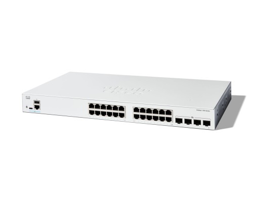 Cisco C1300-24T-4X łącza sieciowe Zarządzany L2/L3 Gigabit Ethernet (10/100/1000) Biały - 2352111