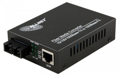 ALLNET ALL-MC105G-SC-SM konwerter sieciowy 1000 Mbit/s Pojedynczy Czarny - 2340242