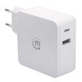 Manhattan 180146 ładowarka do urządzeń przenośnych Netbook, Tablet Biały Prąd przemienny Wewnętrzna - 2352203