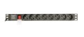 GEMBIRD LISTWA ZASILAJĄCA RACK 19" PDU EG-PDU-014 1U, 16A, 8X SCHUKO, KABEL 3M (WYPRZEDAŻ) - 2352452