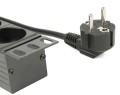 GEMBIRD LISTWA ZASILAJĄCA RACK 19" PDU EG-PDU-014 1U, 16A, 8X SCHUKO, KABEL 3M (WYPRZEDAŻ) - 2352453