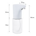 PROMEDIX BEZDOTYKOWY DOZOWNIK, POJEMNIK DYSPENSER DO PŁYNNYCH MYDEŁ, PŁYNÓW DEZYNFEKUJĄCYCH, 300ML, 4XAA, BIAŁY PR-540 W - 2340620