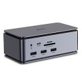 Lindy 43372 stacja dokująca Dokujący USB4 Antracyt - 1890738
