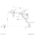 Neomounts DS75-450WH2 uchwyt / stojak do monitorów 81,3 cm (32") Biurko Biały - 2353102