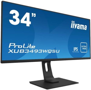 Monitor iiyama 34" ProLite XUB3493WQSU-B5 IPS-ADS UWQHD 75Hz 2xHDMI DP HUB głośniki