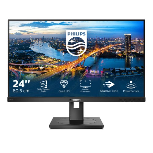 MONITOR PHILIPS LED 23,8" 245B1/00 60.5cm 2560x1440 Quad HD Czarny - 2059028