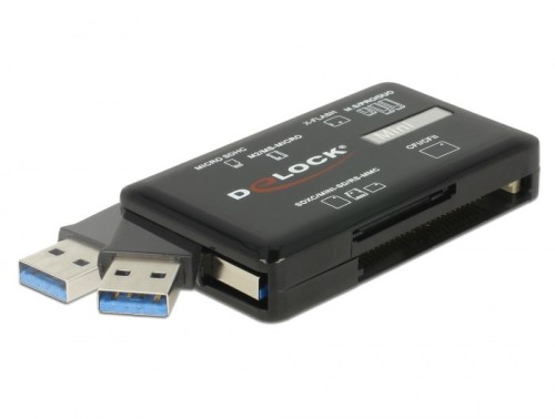 DeLOCK Czytnik kart SuperSpeed USB 5 Gbps do kart pamięci CF/SD/Micro SD/MS/M2/xD - 1891470