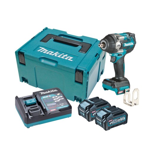 Makita TW008GM201 wkrętak zasilany/zakrętark udarowy Czarny, Niebieski - 2148049