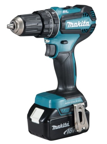 Makita DHP485RFJ wiertło 1900 RPM Zamek centralny 1,8 kg Czarny, Niebieski - 2149466