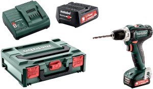 Wiertarko-wkrętarka akumulatorowa Metabo PowerMaxx BS 12 (601036500) 1400RPM, Zamek centralny, 1kg