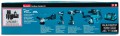 Makita DLX4155TX1 zestaw combo elektronarzędzi Bateria - 2354446
