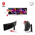 MSI MPG 491CQPDE QD-OLED monitor komputerowy 124,5 cm (49") 5120 x 1440 px DQHD Czarny - 2353669