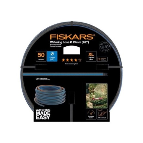 Fiskars 1027106 wąż ogrodowy 50 m Nad ziemią Niebieski, Szary - 2149973