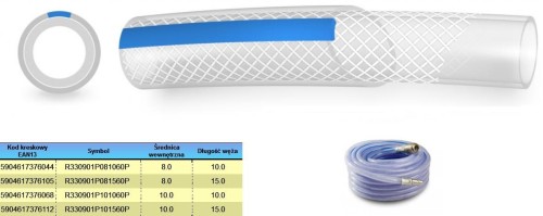 WĄŻ SPRĘŻONEGO POWIETRZA KOMPLET 10mm* 15m - 2332560
