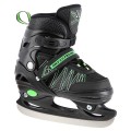 ŁYŻWOROLKI NILS EXTREME NH11912 A 2W1  CZARNO-ZIELONE ROZM. L (39-42)  Z WYMIENNĄ PŁOZĄ HOKEJOWĄ - 2254180