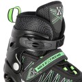 ŁYŻWOROLKI NILS EXTREME NH11912 A 2W1  CZARNO-ZIELONE ROZM. L (39-42)  Z WYMIENNĄ PŁOZĄ HOKEJOWĄ - 2254179