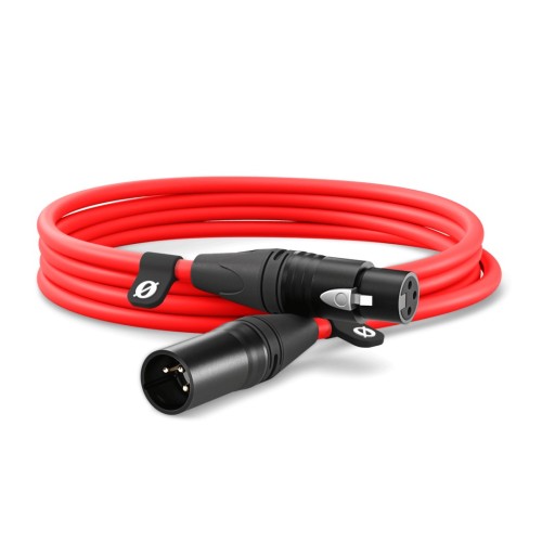 RODE XLR3M-R kabel audio 3 m XLR Czerwony - 2342425