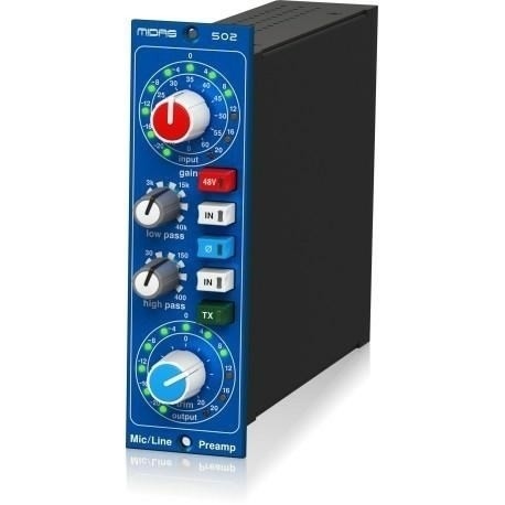 Midas MICROPHONE PREAMPLIFIER 502 V2 Moduł przedwzmacniacza mikrofonowego w formacie 500 - 2235699