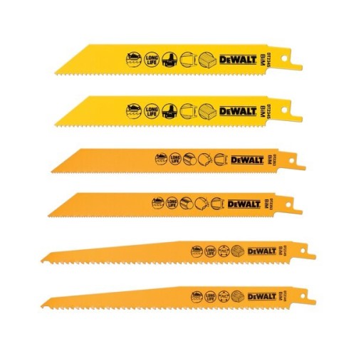 DeWALT DT2444-QZ wyrzynarka, piła wyrzynarkowa oraz ostrze do piły tarczowej Brzeszczot do piły Bimetaliczny 6 szt. - 2355364
