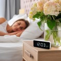 Zegar z alarmem i funkcją termometru GreenBlue GB397, biała obudowa - 2346718