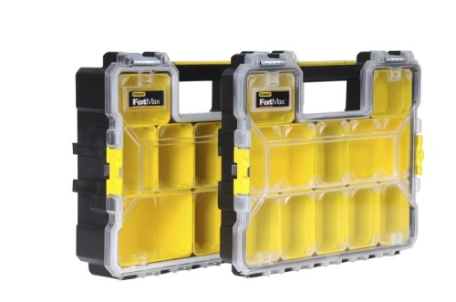 Stanley 1-97-518 pudełko na narzędzia Małe pudełko z częściami Plastik Czarny, Przezroczysty, Żółty - 2152623