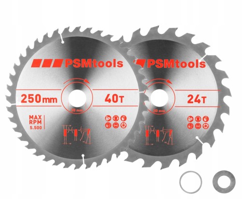 kpl dwóch tarcz hm 250x30mm 24/40z - 2316652