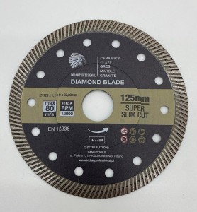 TARCZA DIAMENTOWA 125mm x 1,1mm x 22,2mm SUPER SLIM CUT  /INDIAN PROFESSIONAL