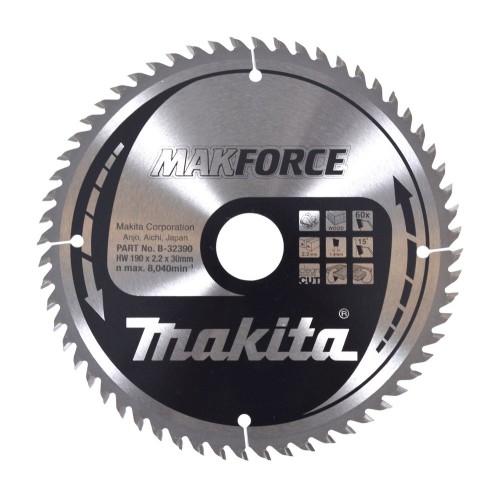 MAKITA PIŁA TARCZOWA  190x30x60z MAKFORCE DREWNO - 2235863